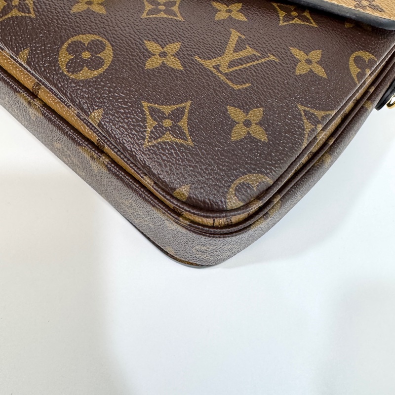 🥨路易威登郵差包LV原花雙色下蓋Pochette Metis郵差包M44876-13