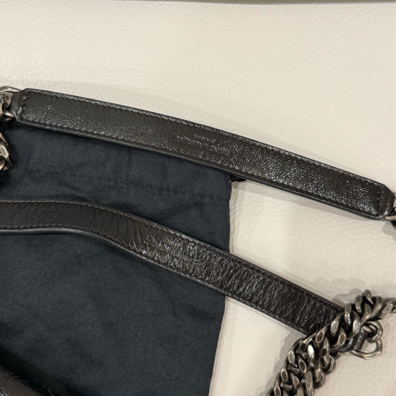 YSL Niki baby 黑銀-2