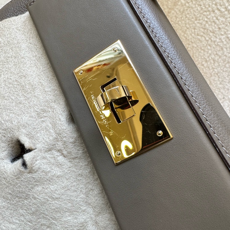 Hermès/愛馬仕 mini 2424 大象灰銀扣 W刻-7