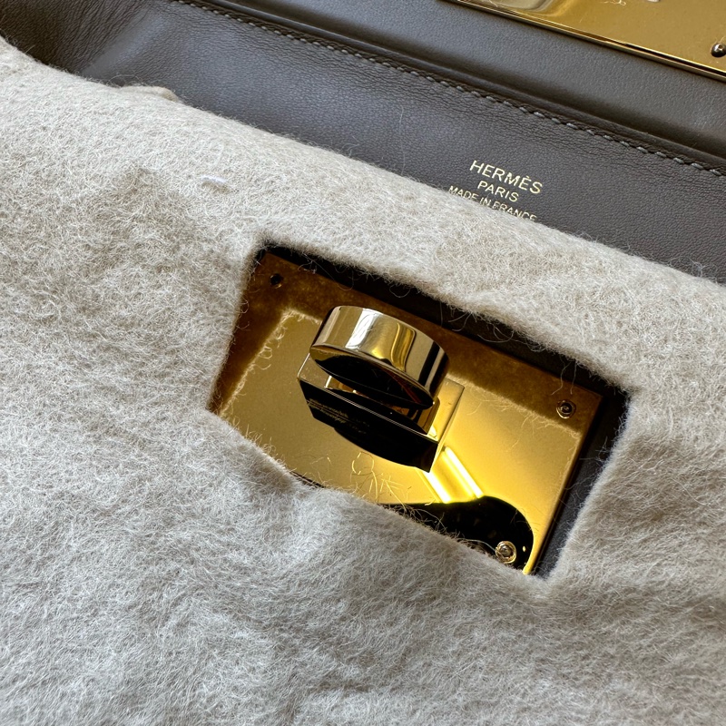 Hermès/愛馬仕 mini 2424 大象灰銀扣 W刻-12