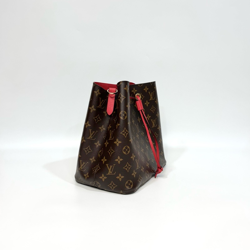 ❤️路易威登水桶包LV原花紅內裏NeoNoe MM束口水桶包M44021-2