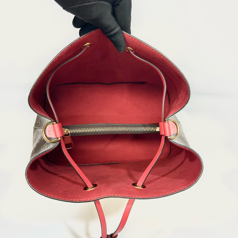 ❤️路易威登水桶包LV原花紅內裏NeoNoe MM束口水桶包M44021-6