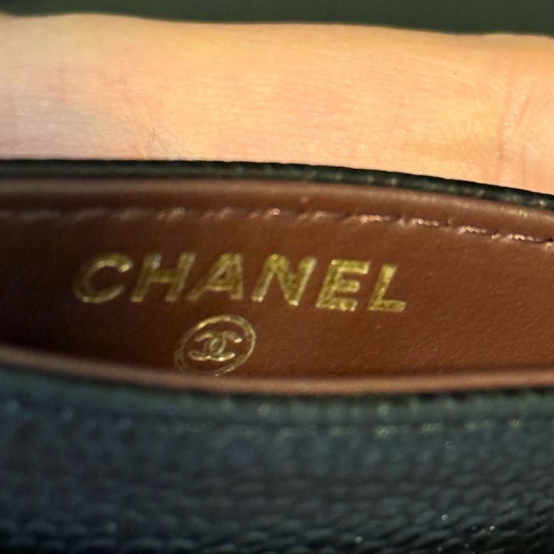 Chanel 全新淡金荔枝皮卡夾-20