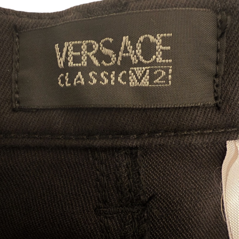🍒VERSACE 黑直筒長褲size:31 /2F251215-1-7