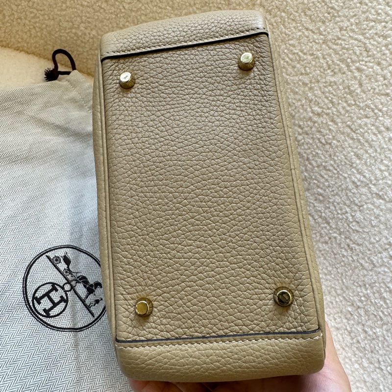 Hermès mini Lindy 風衣灰 U刻  成色好-5