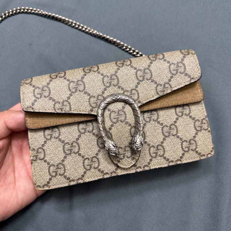 Gucci 酒神Dionysus系列帆布mini斜背包-1