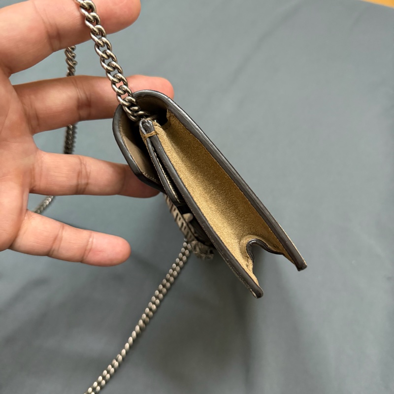 Gucci 酒神Dionysus系列帆布mini斜背包-3