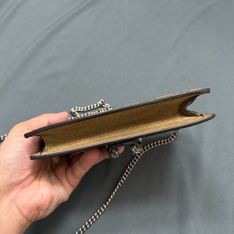 Gucci 酒神Dionysus系列帆布mini斜背包-4