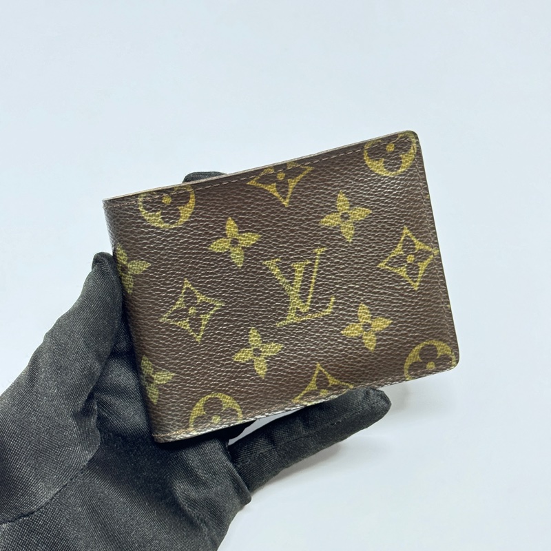 （極新✨） LV 經典老花 對開式短夾 專櫃19800！-3