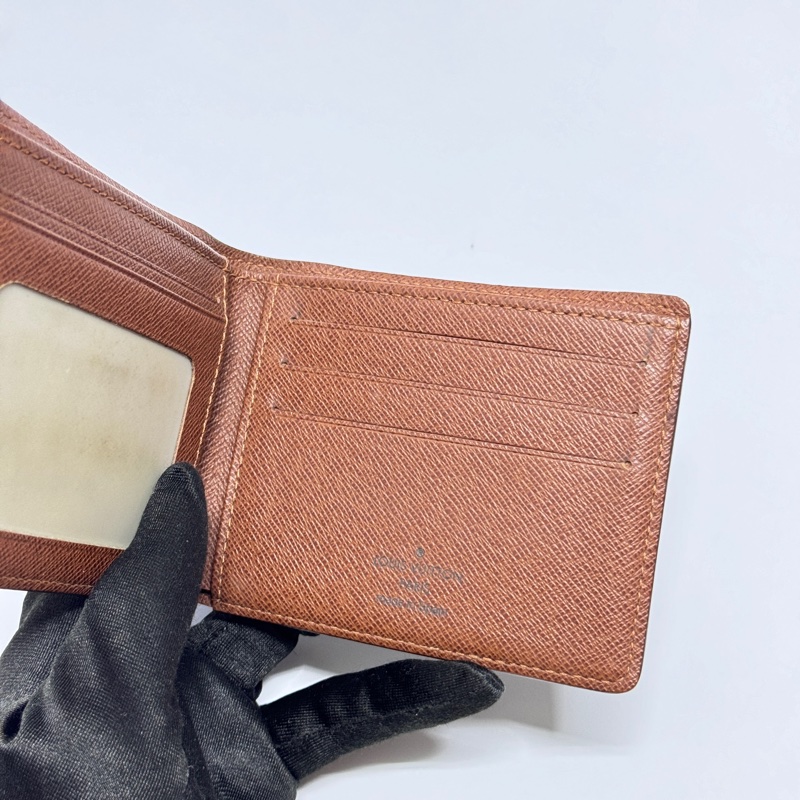 （極新✨） LV 經典老花 對開式短夾 專櫃19800！-6