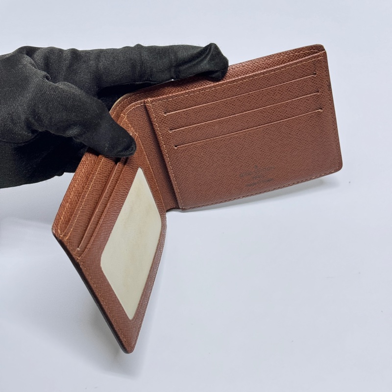 （極新✨） LV 經典老花 對開式短夾 專櫃19800！-8