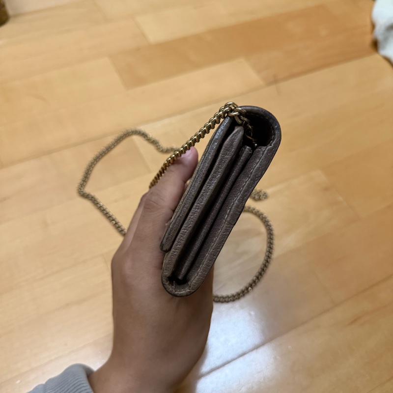 Gucci  Ophidia GG 紅綠織紋woc翻蓋斜背包-2