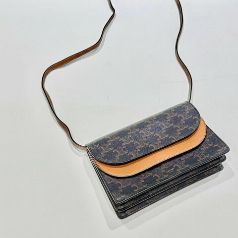 CELINE - 凱旋門老花 WOC 信封包