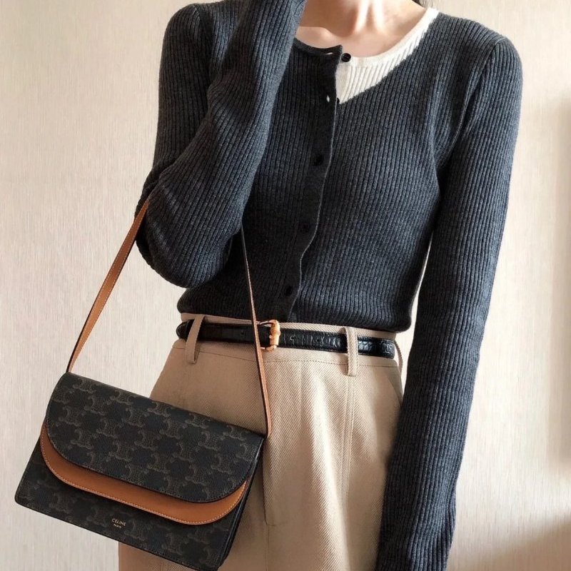 CELINE - 凱旋門老花 WOC 信封包-4