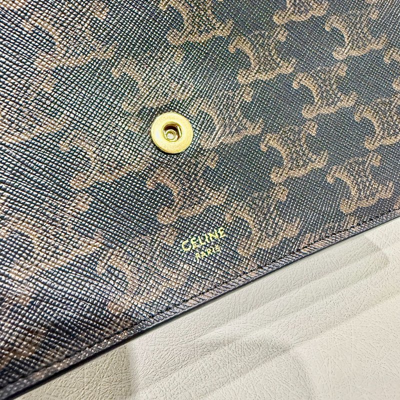 CELINE - 凱旋門老花 WOC 信封包-16