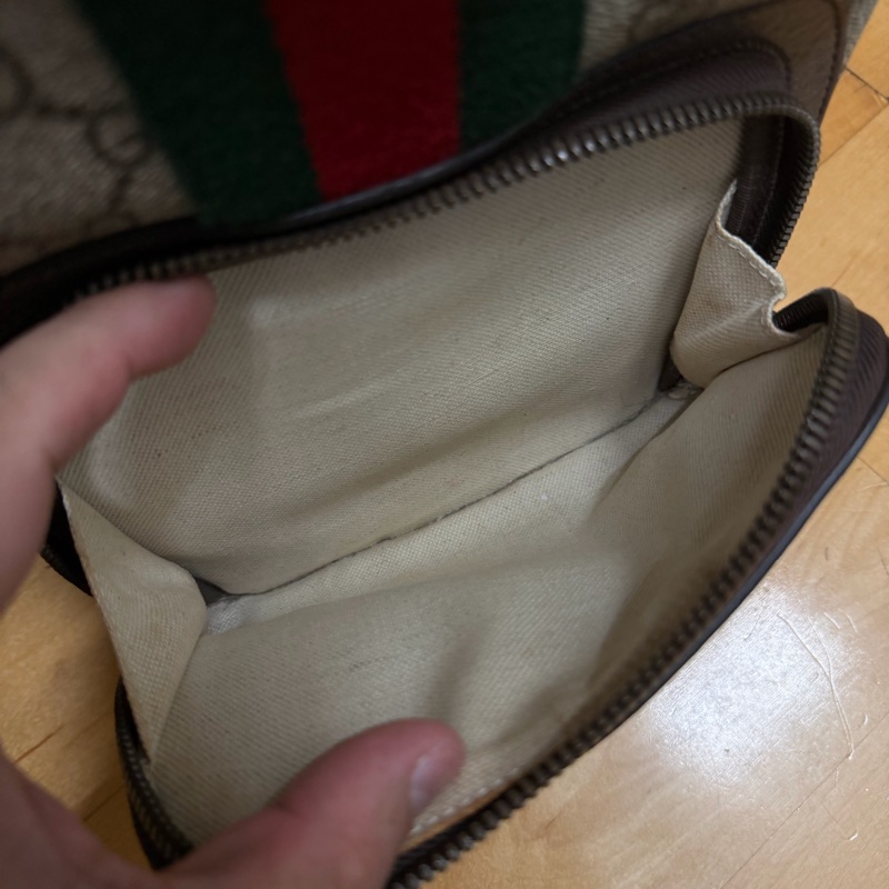 Gucci Ophidia經典綠紅綠織帶印花後背包-8