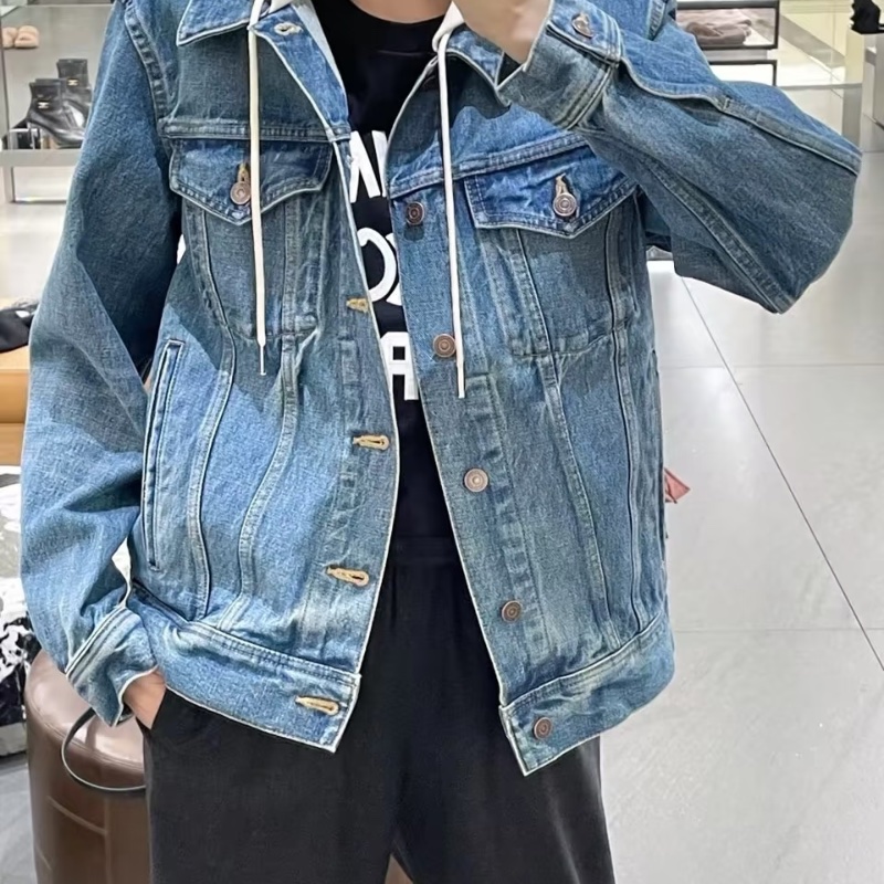 ❤️ CELINE 百搭款 LOGO連帽牛仔外套-1