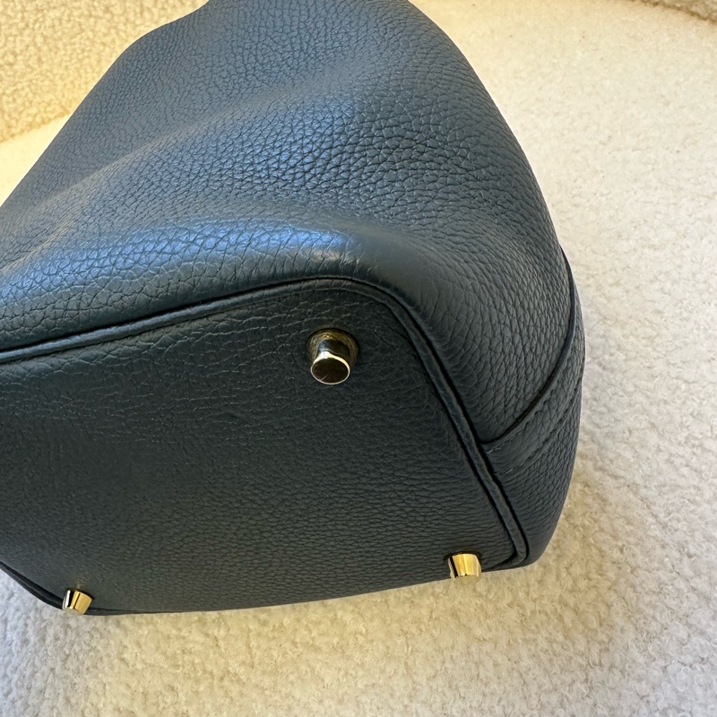 Hermès 愛馬仕 菜籃子18 松柏綠 Z刻金扣-4