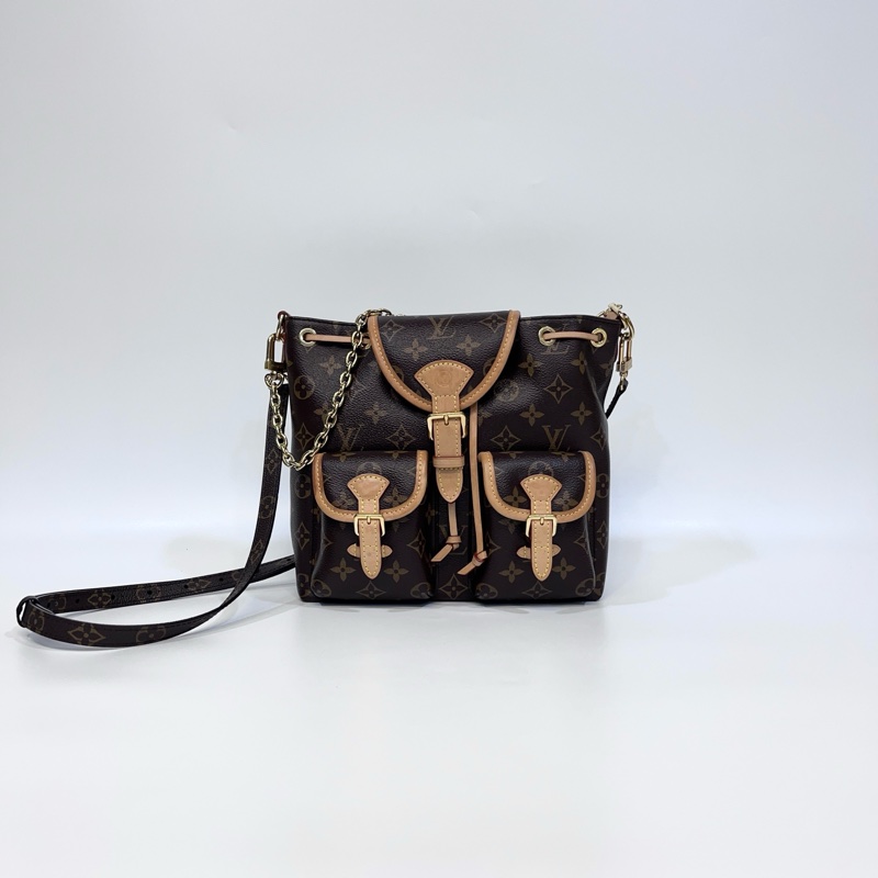 🕯️絕版路易威登青蛙包LV原花Excursion PM手提束口後背包M46932-3