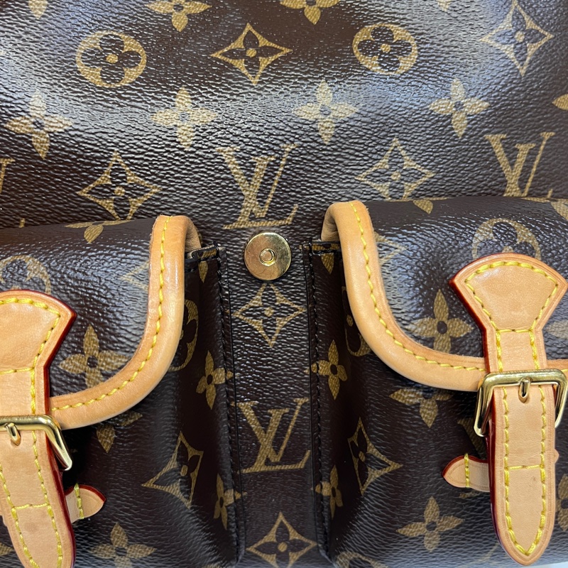 🕯️絕版路易威登青蛙包LV原花Excursion PM手提束口後背包M46932-12