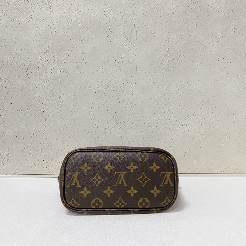 Lv neverfull bb 黑色老花雙面購物袋-4