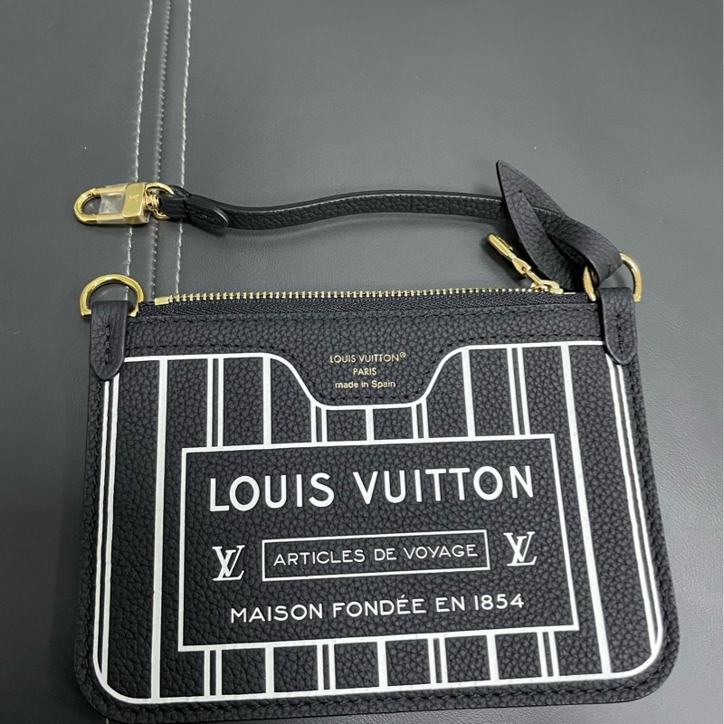 Lv neverfull bb 黑色老花雙面購物袋-27