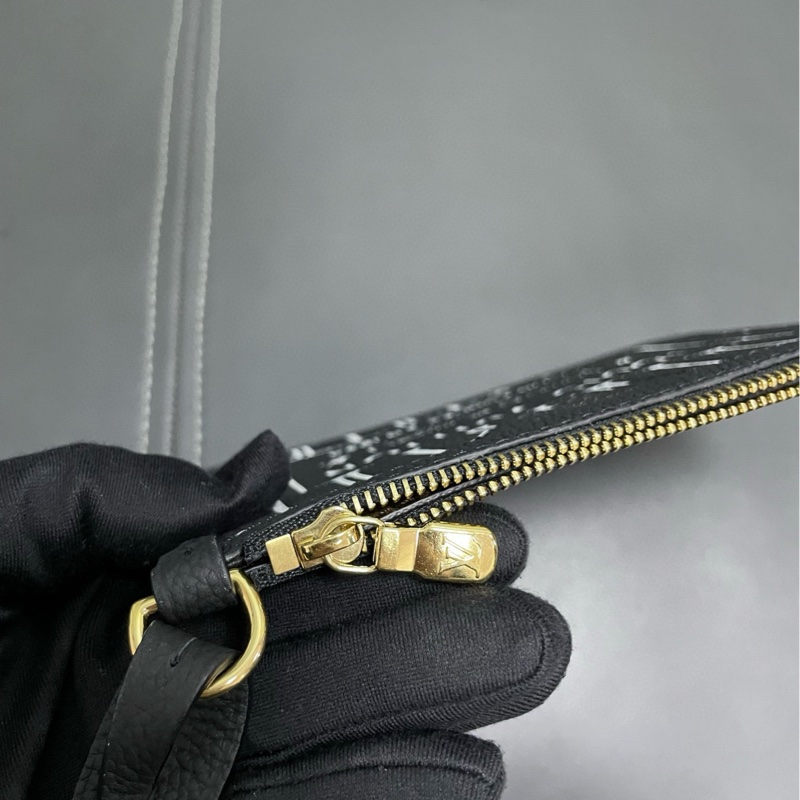 Lv neverfull bb 黑色老花雙面購物袋-32