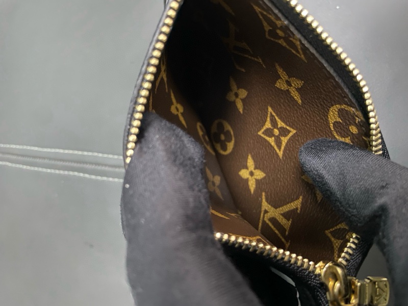 Lv neverfull bb 黑色老花雙面購物袋-34