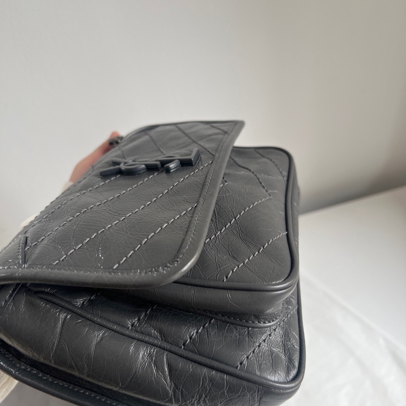 ✨Saint Laurent YSL Niki灰色小號 99新🩶-5
