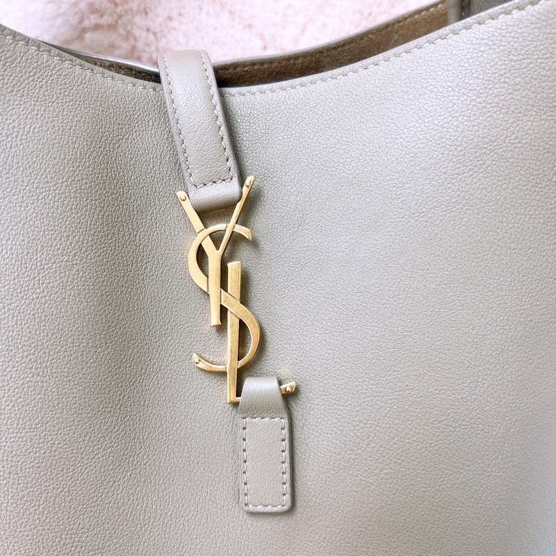 YSL le5a7 hobo 小號大象灰肩背包-2