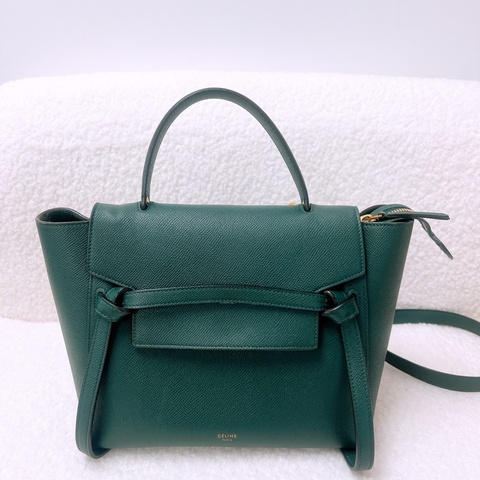 Celine belt bag micro 深綠色鯰魚包