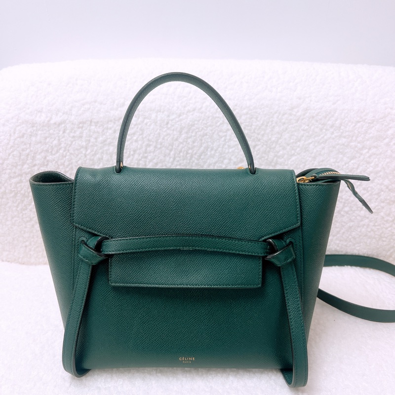 Celine belt bag micro 深綠色鯰魚包-0