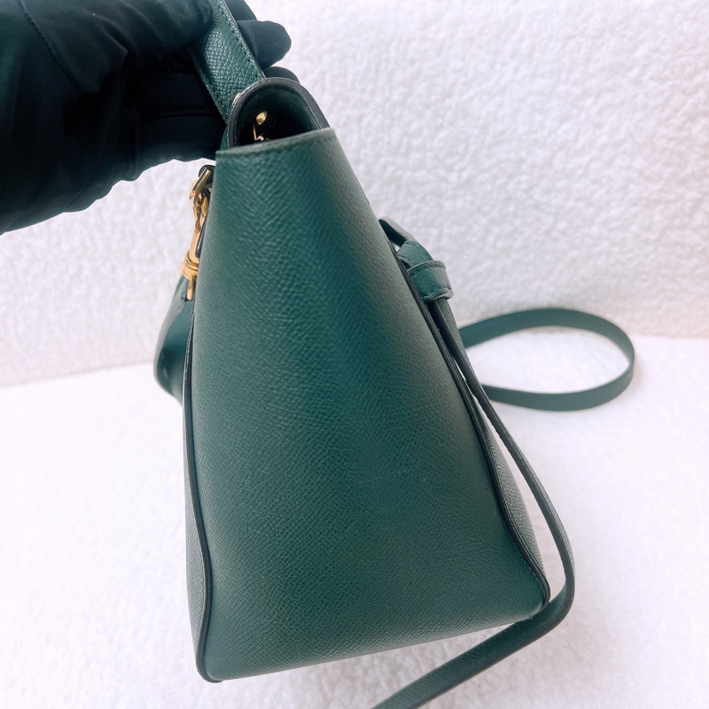 Celine belt bag micro 深綠色鯰魚包-6