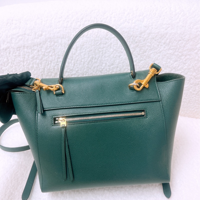 Celine belt bag micro 深綠色鯰魚包-9