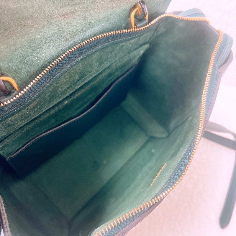 Celine belt bag micro 深綠色鯰魚包-13