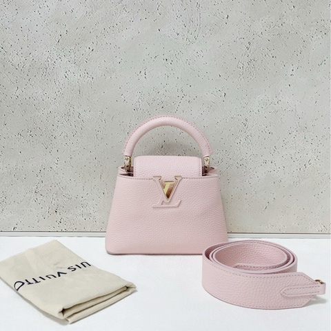 Lv Capucines mini 櫻花粉