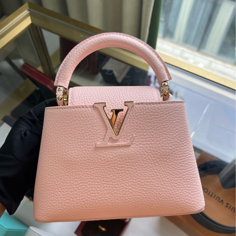 Lv Capucines mini 櫻花粉-6