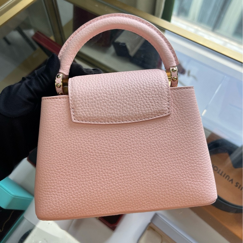 Lv Capucines mini 櫻花粉-7