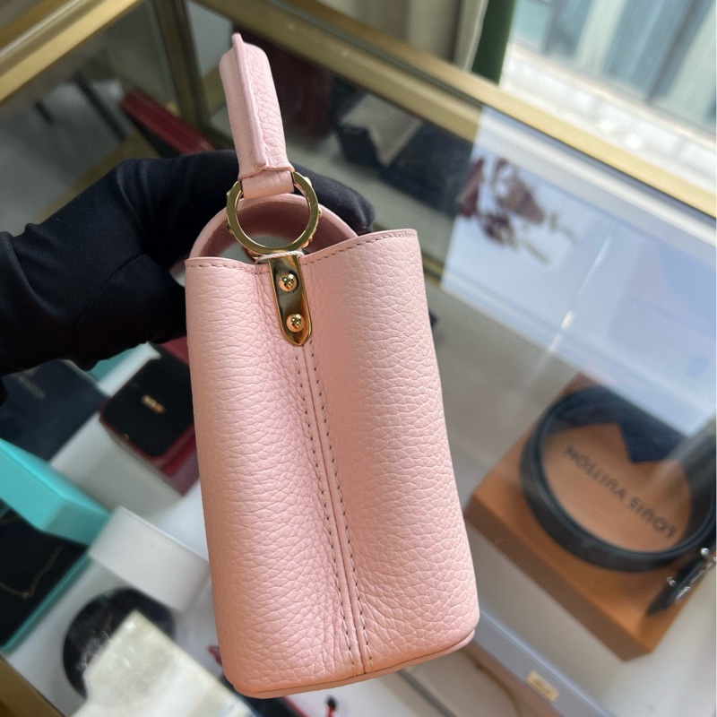 Lv Capucines mini 櫻花粉-9