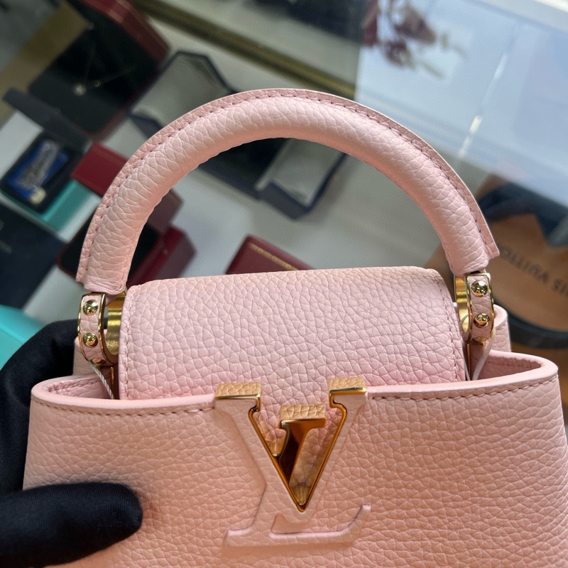 Lv Capucines mini 櫻花粉-10
