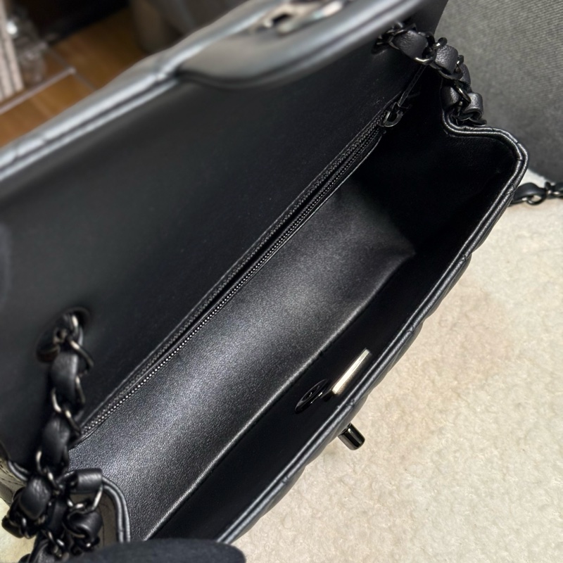 （24年購證全配）全新Chanel mini coco 20 so black ✨最新晶片款-7