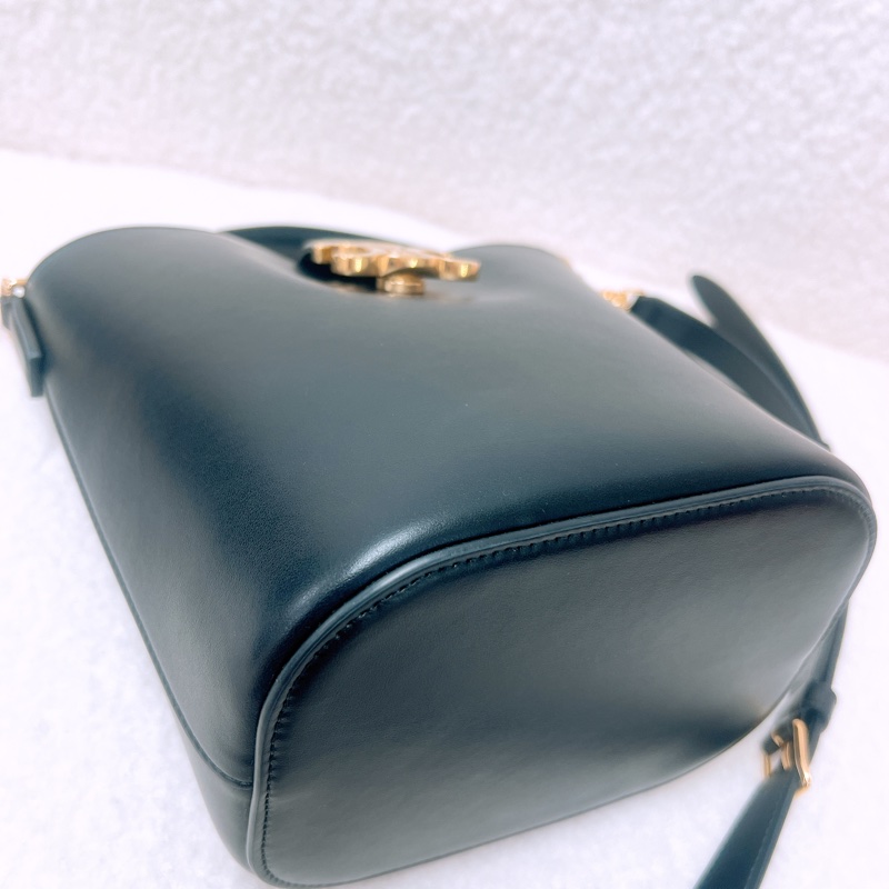 Celine louise 凱旋門黑色水桶包小號-2