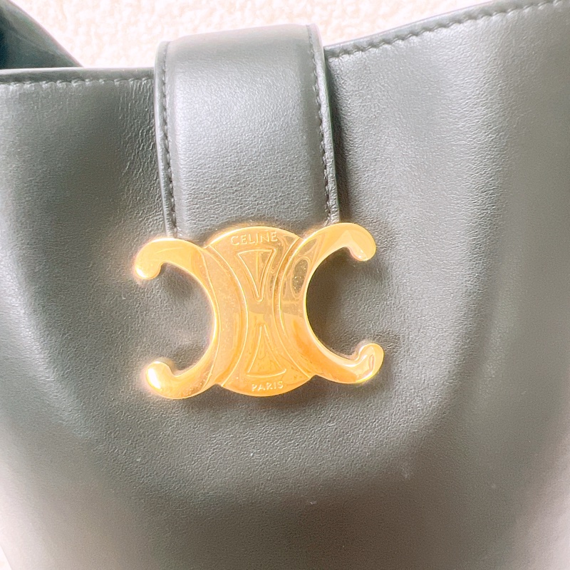 Celine louise 凱旋門黑色水桶包小號-13