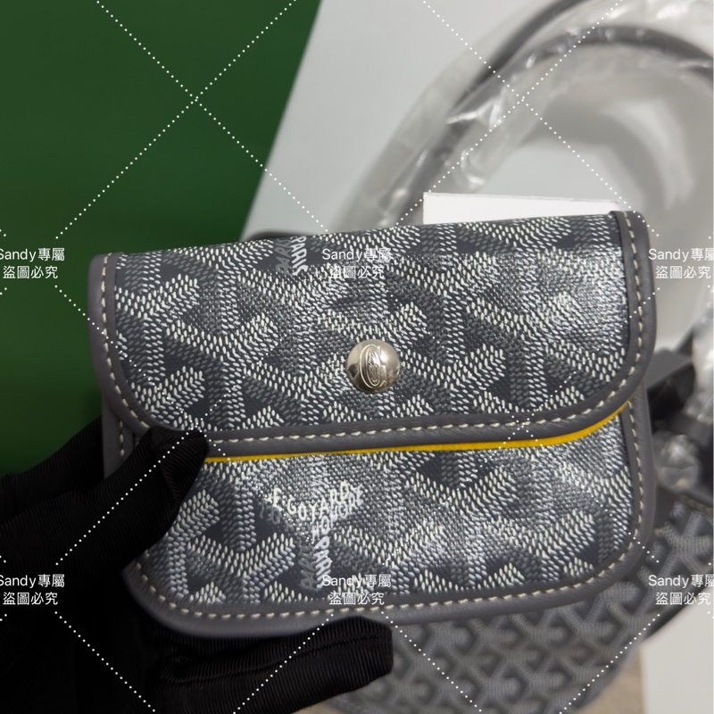 Goyard mini tote 菜籃 灰色 全新全配-2