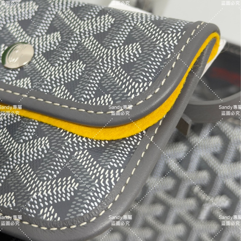 Goyard mini tote 菜籃 灰色 全新全配-3