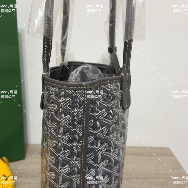Goyard mini tote 菜籃 灰色 全新全配-8