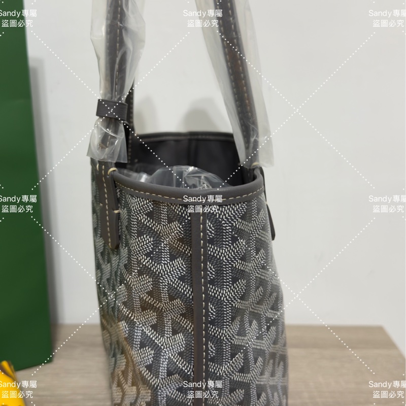 Goyard mini tote 菜籃 灰色 全新全配-14