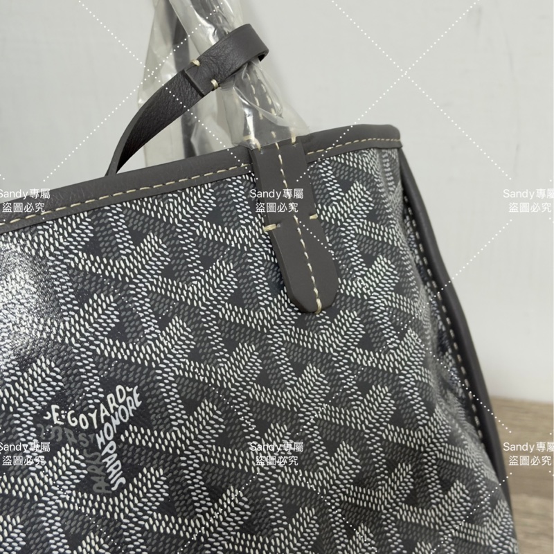 Goyard mini tote 菜籃 灰色 全新全配-17