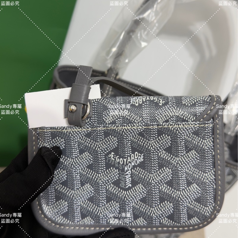 Goyard mini tote 菜籃 灰色 全新全配-20