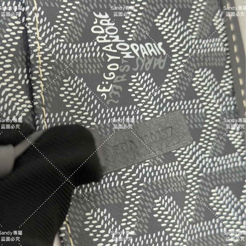 Goyard mini tote 菜籃 灰色 全新全配-37